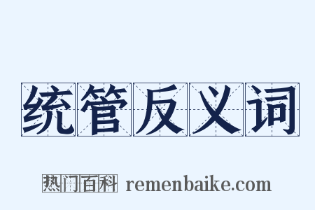 统管反义词是什么意思的图片